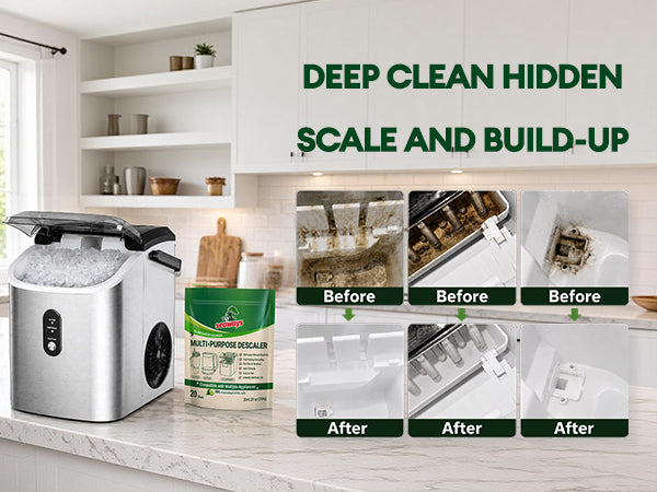 Seaways Multi-Purpose Descaler & Cleaner Powder Packets-For Ice Maker, Coffee Machine, Kettle, Tumbler & Showver Head | 99% Food-Grade Citric Acid | Limescale Remover9% Food-Grade Citric Acid | 20×0.35 oz Seaways Multi-Purpose Descaler & Cleaner Powder Packets-For Ice Maker, Coffee Machine, Kettle, Tumbler & Showver Head | 99% Food-Grade Citric Acid | Limescale Remover9% Food-Grade Citric Acid | 20×0.35 oz