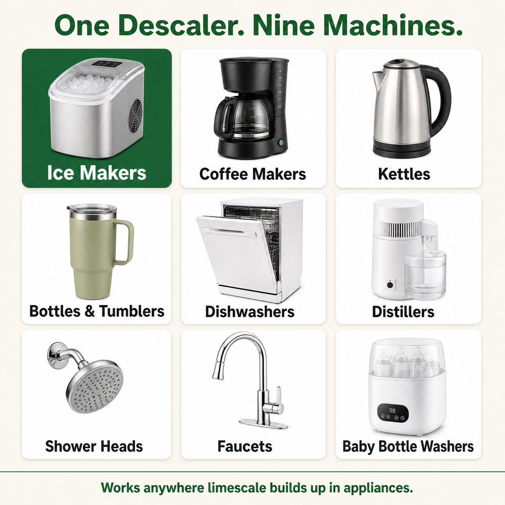 Seaways Descaler Packets for Ice Makers & Coffee Makers - Citric Acid Descaling Powder